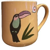 Wholesale - 22oz YELLOW TUCAN MUG, UPC: 840104972663